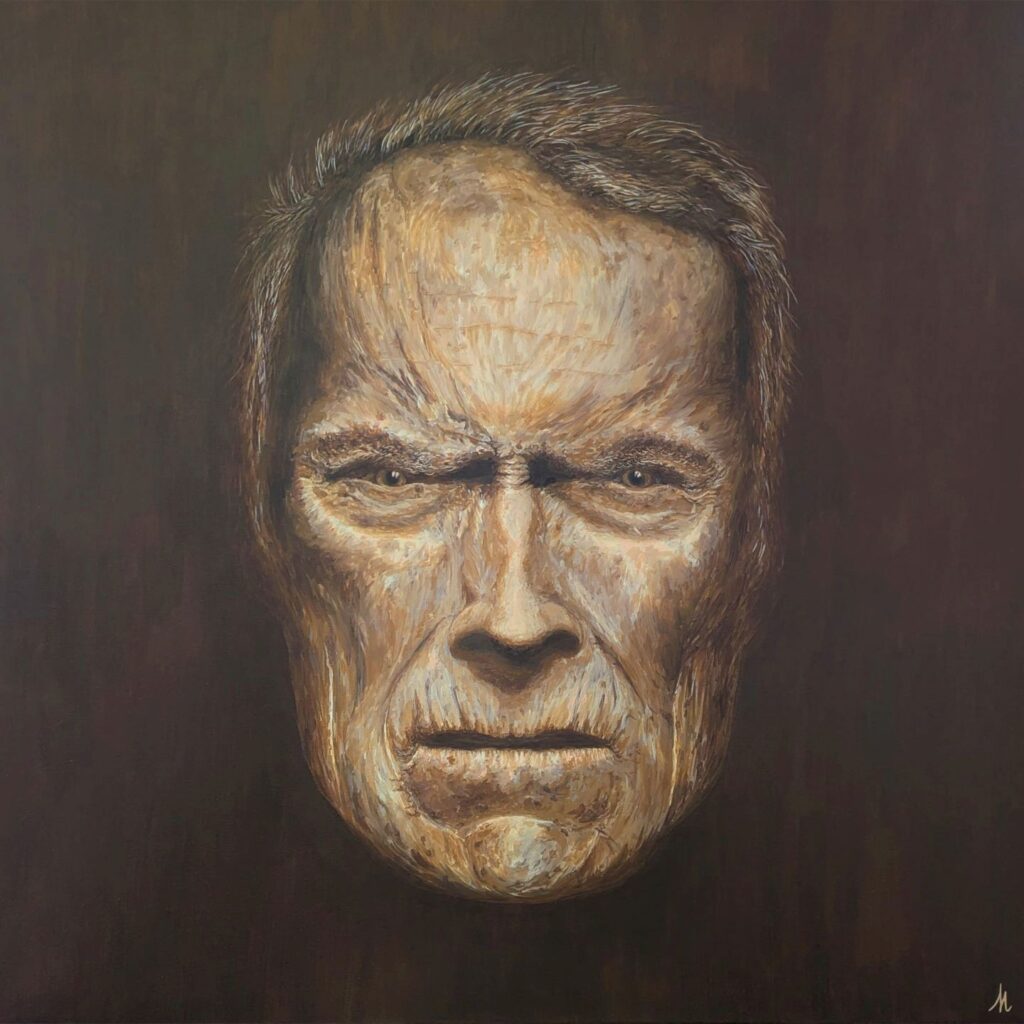 tableau Clint Eastwood de Art-sd Sandrine Delenne, tous droits réservés
