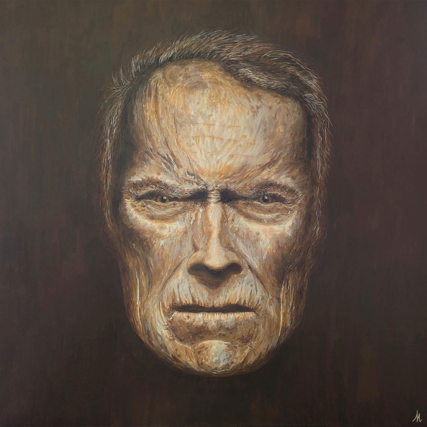 tableau Clint Eastwood de Art-sd Sandrine Delenne, tous droits réservés