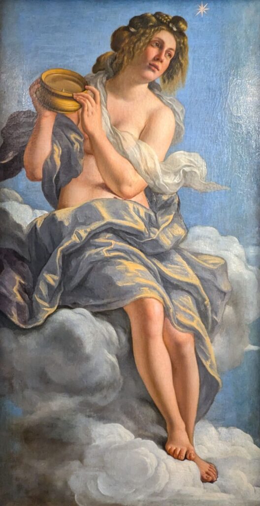 tableau d'Artemisia Gentileschi "Allégorie de l'Inclination"