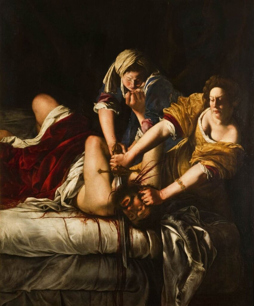 tableau d'Artemisia Gentileschi "Judith décapitant Holopherne"