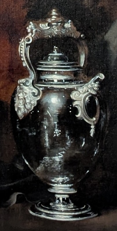tableau d'Artemisia Gentileschi "Ulysse reconnaissant Achille parmi les filles de Lycomède" - détail vase