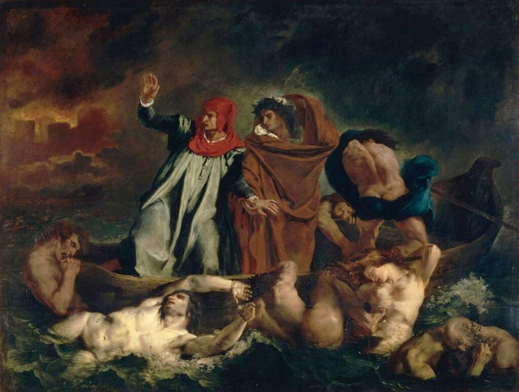 Eugène Delacroix - La Barque de Dante - 1822