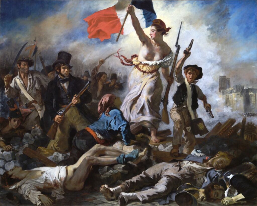 Eugène Delacroix - la Liberté guidant le peuple – 1831 photo Shonagon