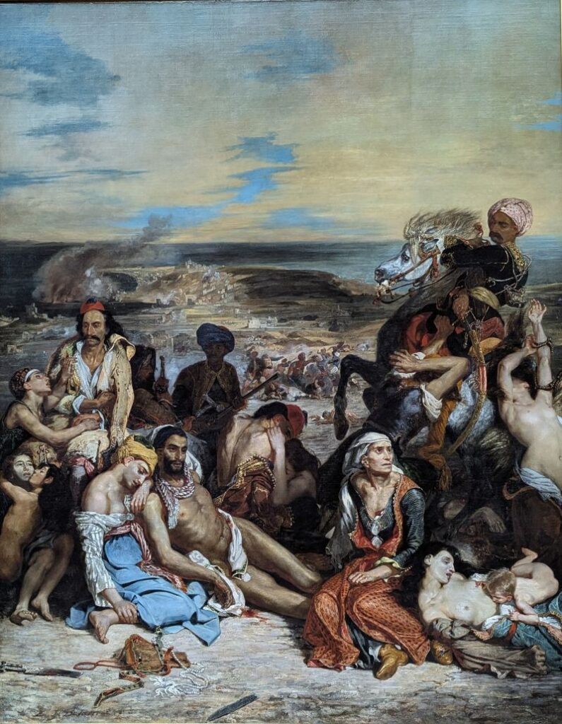 Eugène Delacroix - Scènes des massacres de Scio - 1824