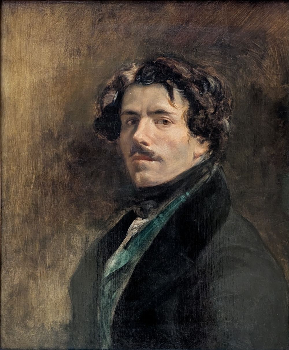 Eugène Delacroix - Autoportrait au gilet vert - 1837