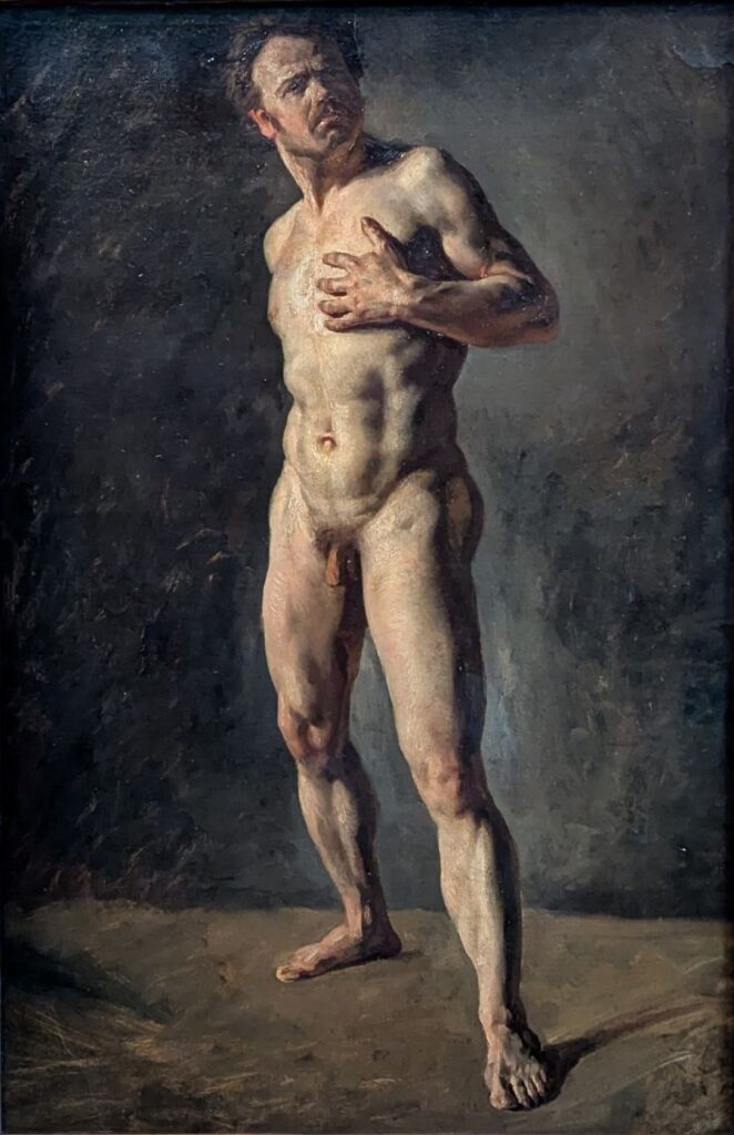 Eugène Delacroix – Étude d’homme nu, dit Le Polonais – vers 1821 1822
