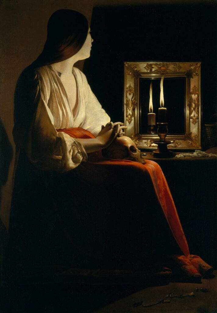 Georges de La Tour, La Madeleine aux deux flammes