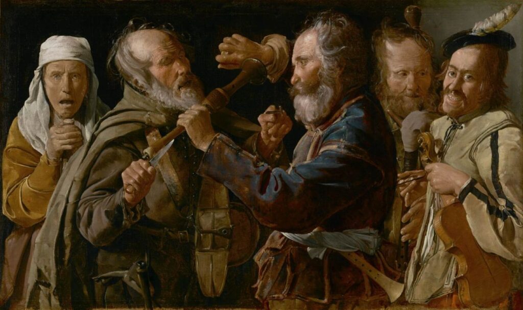 Georges de La Tour, Rixe de musiciens