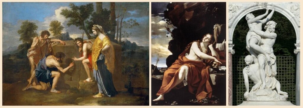 Exemples du classicisme au 17e siècle, en peinture et en sculpture
