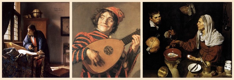 Exemples de scènes de genre réalistes au 17e siècle