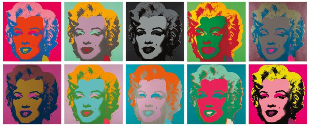 Andy Warhol – Marilyn – 1967 - Portfolio de dix sérigraphies sur papier - Coll. privée © Belgaimage / Bridgeman Images © The Andy Warhol Foundation for the Visual Arts, Inc. / Licensed by SABAM / ARS, Belgium 2020