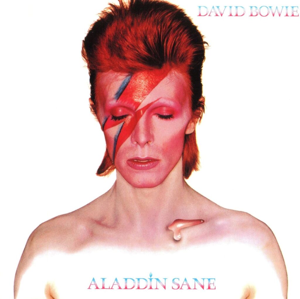 David Bowie – pochette de l’album Aladdin Sane – photo Brian Duffy - 1973