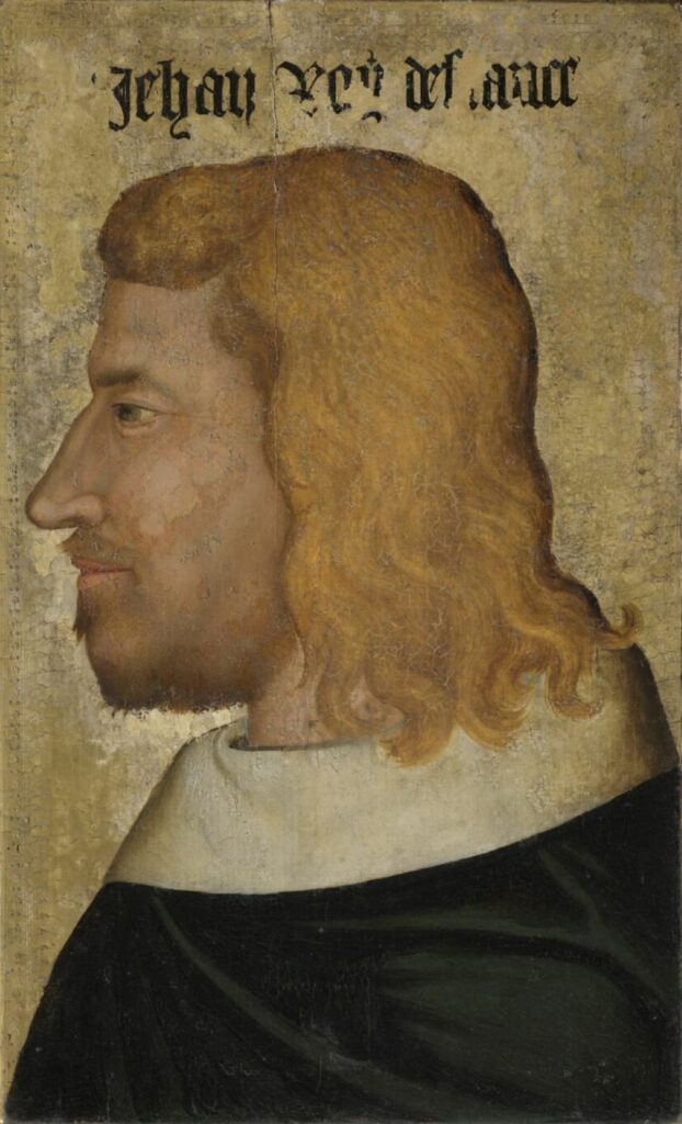 Jean II Le Bon, roi de France – Anonyme – Ecole de Paris – peint vers 1355 – 1360 © 2017 GrandPalaisRmn (musée du Louvre) / Michel Urtado