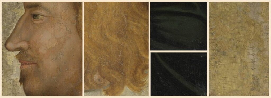 Jean II Le Bon, roi de France – Anonyme – Ecole de Paris – peint vers 1355 – 1360 - détails