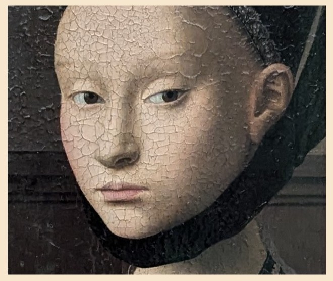 Petrus Christus - Portrait d'une jeune femme – vers 1470 - détail