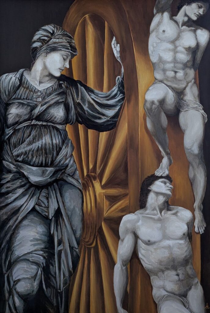 tableau La Roue de la Fortune par Sandrine Delenne Art-sd. Tous droits réservés.