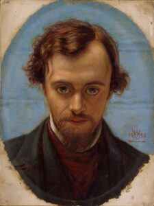 Portrait de Dante Gabriel Rossetti à l'âge de 22 ans par William Hunt
