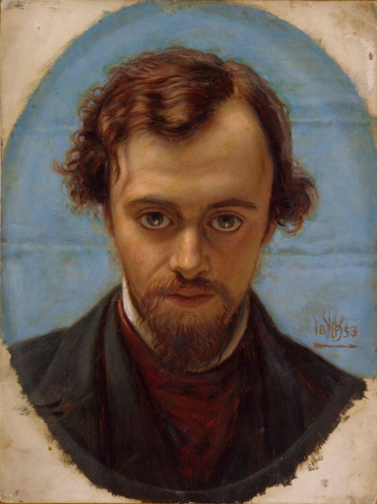 Portrait de Dante Gabriel Rossetti à l'âge de 22 ans par William Hunt