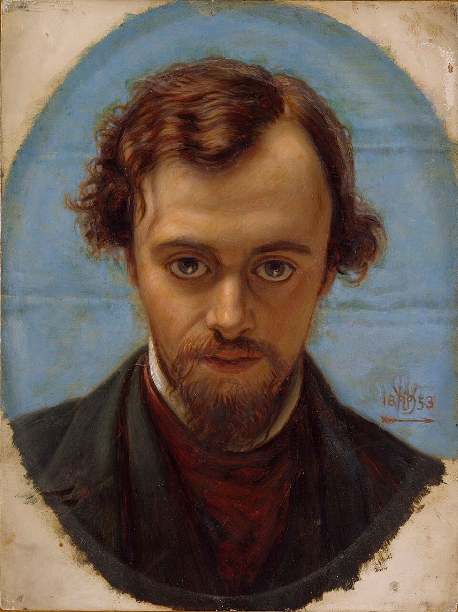 Portrait de Dante Gabriel Rossetti à l'âge de 22 ans par William Hunt
