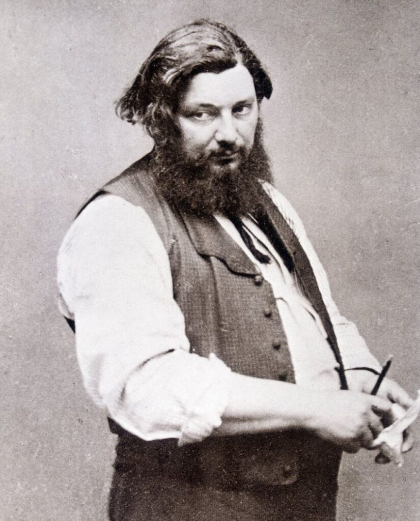 Etienne Carjat - Portrait photographique de Gustave Courbet - 1867