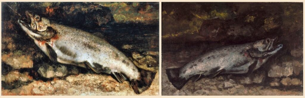 Gustave Courbet – La Truite - deux versions