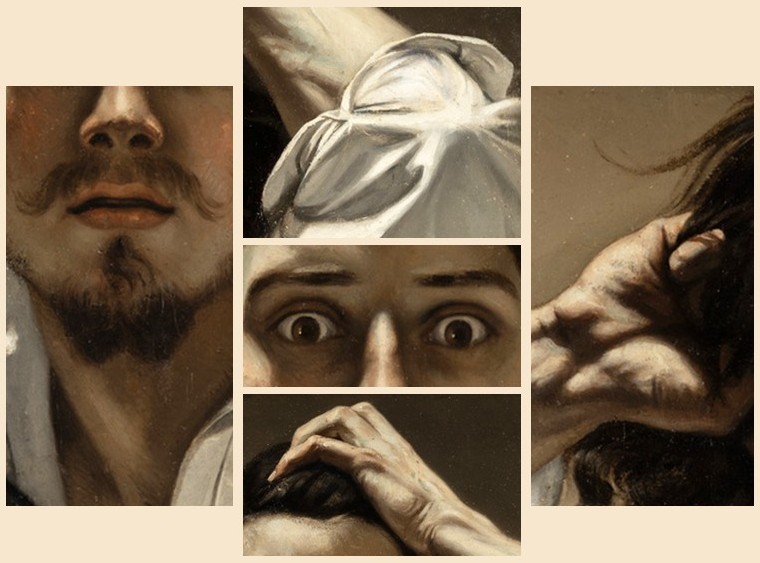 Gustave Courbet - Le Désespéré - détails