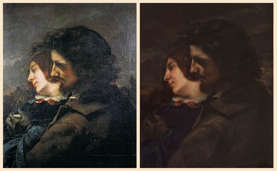 Gustave Courbet – Les amants dans la campagne (ou « les amants heureux ») – deux versions