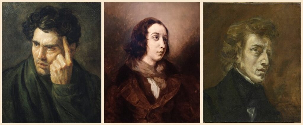 Exemples de portraits romantiques du XIXe siècle