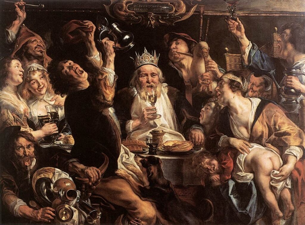 Jacob Jordaens – Le Roi boit – version Bruxelles