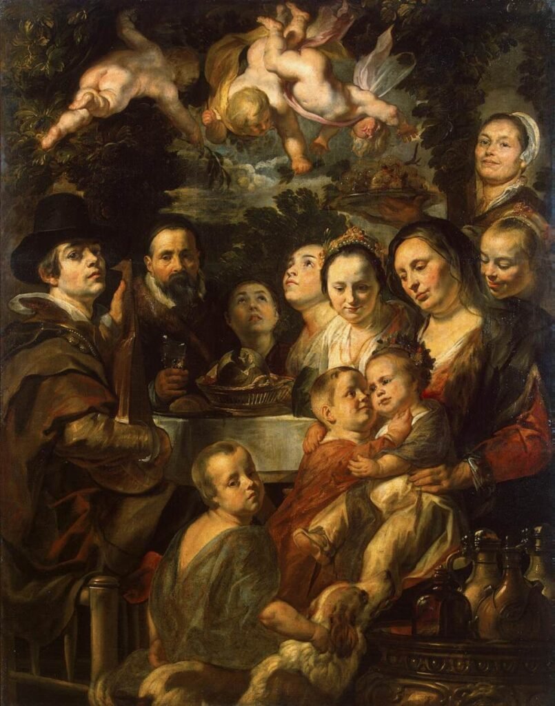 Jacob Jordaens – Portrait de l’artiste avec sa famille
