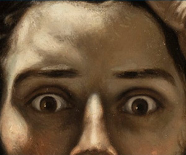 Gustave Courbet - Le Désespéré - détail - yeux