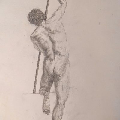 dessin de Sandrine Delenne - Art-sd - au musée du Louvre