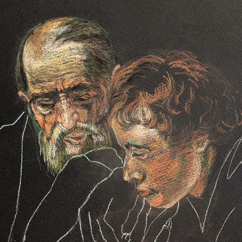 dessin de Art-sd Sandrine Delenne au musée du Louvre