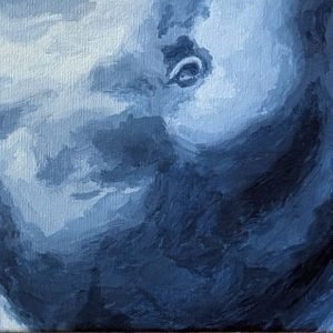 tableau Esclave mourant, Corps vivant par Sandrine Delenne Art-sd. Détail ventre