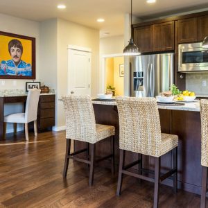 tableau Paul McCartney par Sandrine Delenne Art-sd. Mock-up (maquette) de décoration intérieure